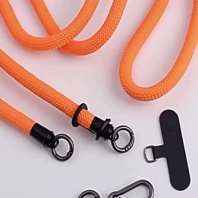 8Mm , 1.2M Stylish Shoulder Strap Lanyard: Anti-Theft Necklace Cord for Trendy Mobile Phone Accessories