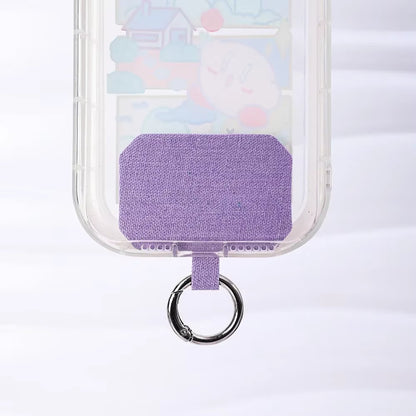 Sturdy Cloth Mobile Phone Lanyard Straps Tether Tabs Gasket Anti-Lost Safety Lanyard Cards with Metal Ring for Iphone Samsung