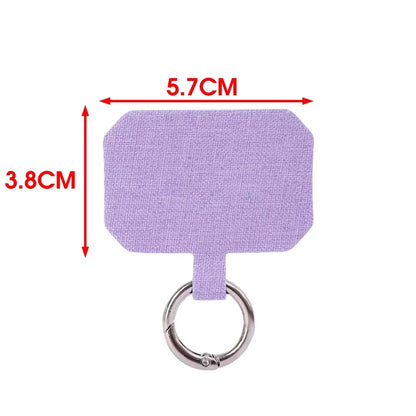 Sturdy Cloth Mobile Phone Lanyard Straps Tether Tabs Gasket Anti-Lost Safety Lanyard Cards with Metal Ring for Iphone Samsung