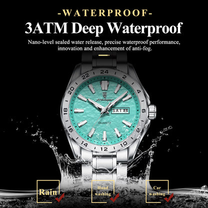 High Quality Luxury Watch for Men Waterproof Luminous Man Wristwatch Fashion Date Week Quartz Casual Men'S Watches Male